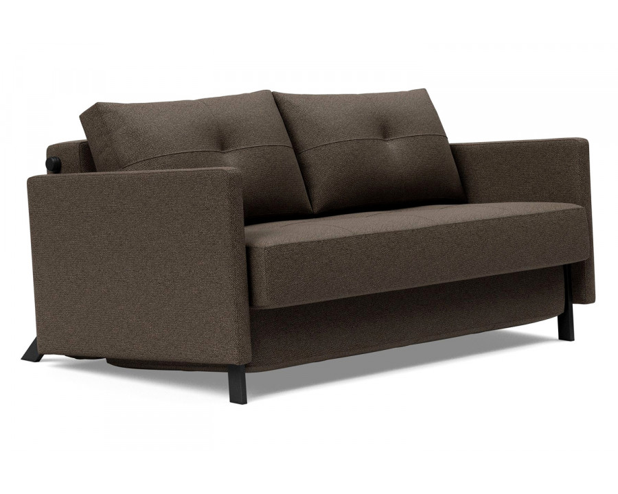 Innovation Living Cubed Full Size Sofa Bed with Arms - 578 Kenya Taupe