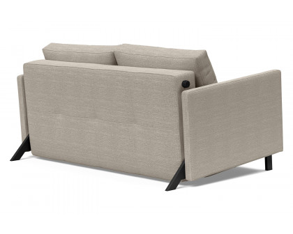 Innovation Living Cubed Full Size Sofa Bed with Arms - 579 Kenya Gravel