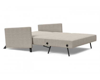 Innovation Living Cubed Full Size Sofa Bed with Arms - 579 Kenya Gravel