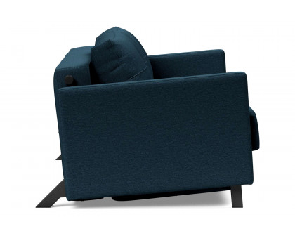 Innovation Living Cubed Full Size Sofa Bed with Arms - 580 Argus Navy Blue