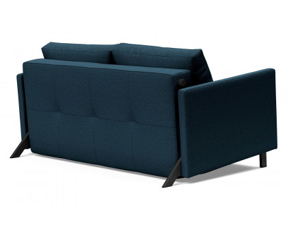 Innovation Living Cubed Full Size Sofa Bed with Arms - 580 Argus Navy Blue