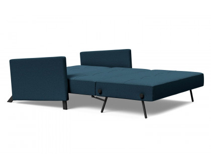 Innovation Living Cubed Full Size Sofa Bed with Arms - 580 Argus Navy Blue