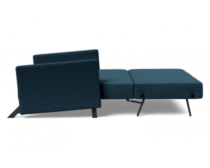 Innovation Living Cubed Full Size Sofa Bed with Arms - 580 Argus Navy Blue