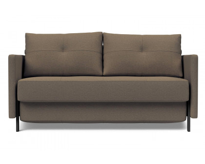 Innovation Living Cubed Full Size Sofa Bed with Arms - 585 Argus Brown