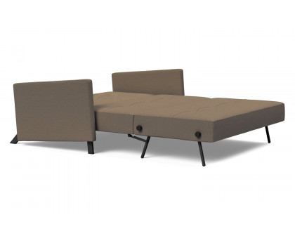 Innovation Living Cubed Full Size Sofa Bed with Arms - 585 Argus Brown