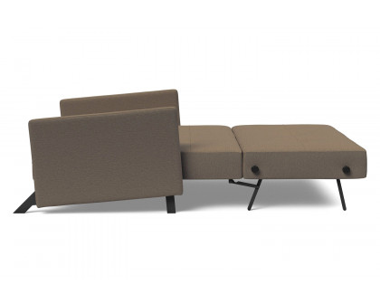 Innovation Living Cubed Full Size Sofa Bed with Arms - 585 Argus Brown