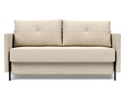 Innovation Living Cubed Full Size Sofa Bed with Arms - 586 Phobos Latte