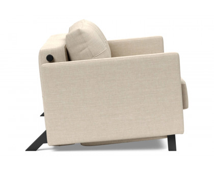 Innovation Living Cubed Full Size Sofa Bed with Arms - 586 Phobos Latte