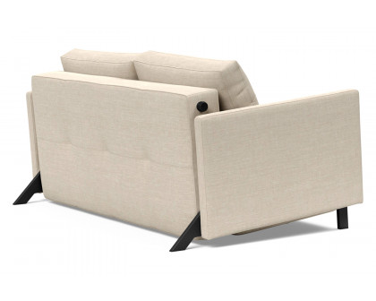 Innovation Living Cubed Full Size Sofa Bed with Arms - 586 Phobos Latte