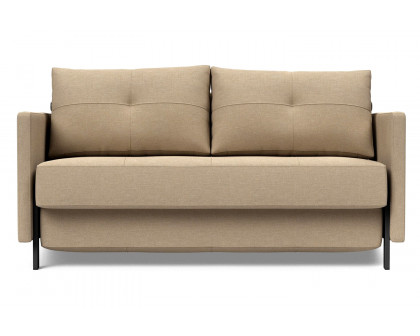 Innovation Living Cubed Full Size Sofa Bed with Arms - 587 Phobos Mocha