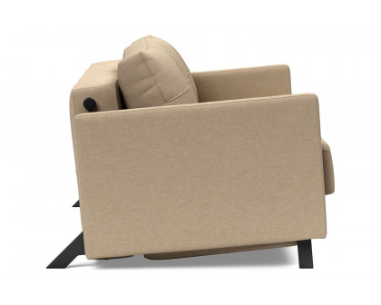 Innovation Living Cubed Full Size Sofa Bed with Arms - 587 Phobos Mocha