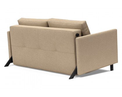 Innovation Living Cubed Full Size Sofa Bed with Arms - 587 Phobos Mocha