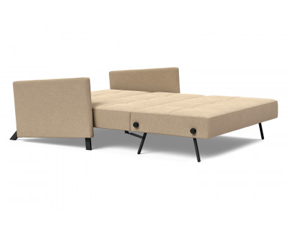 Innovation Living Cubed Full Size Sofa Bed with Arms - 587 Phobos Mocha