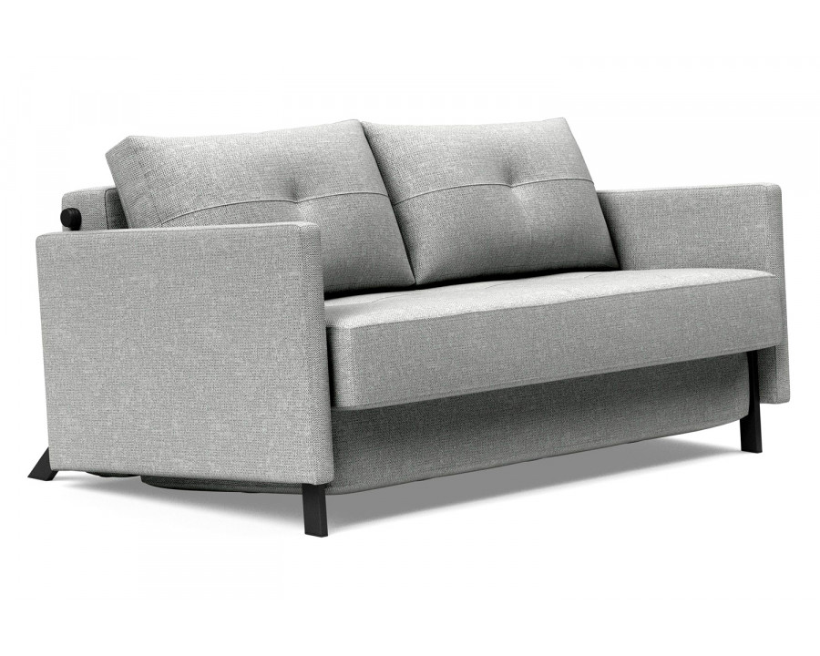 Innovation Living Cubed Full Size Sofa Bed with Arms - 590 Micro Check Gray