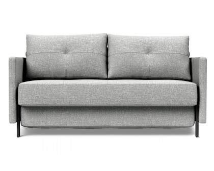 Innovation Living Cubed Full Size Sofa Bed with Arms - 590 Micro Check Gray