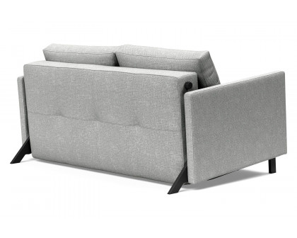 Innovation Living Cubed Full Size Sofa Bed with Arms - 590 Micro Check Gray