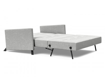 Innovation Living Cubed Full Size Sofa Bed with Arms - 590 Micro Check Gray