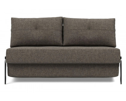 Innovation Living Cubed Full Size Sofa Bed with Alu Legs - 216 Flashtex Dark Gray