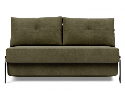 Innovation Living Cubed Full Size Sofa Bed with Alu Legs - 316 Cordufine Pine Green