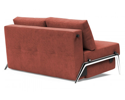 Innovation Living Cubed Full Size Sofa Bed with Alu Legs - 317 Cordufine Rust