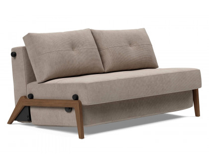 Innovation Living - Cubed Full Size Sofa Bed with Dark Wood Legs