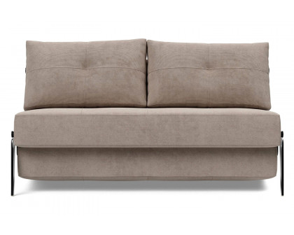 Innovation Living Cubed Full Size Sofa Bed with Alu Legs - 318 Cordufine Beige