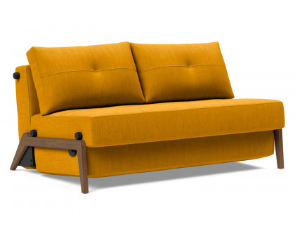 Innovation Living - Cubed Full Size Sofa Bed with Dark Wood Legs