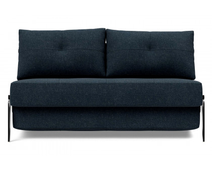 Innovation Living Cubed Full Size Sofa Bed with Alu Legs - 515 Nist Blue