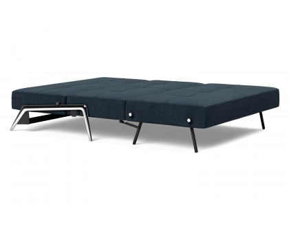 Innovation Living Cubed Full Size Sofa Bed with Alu Legs - 515 Nist Blue