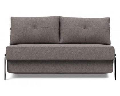 Innovation Living Cubed Full Size Sofa Bed with Alu Legs - 521 Mixed Dance Gray