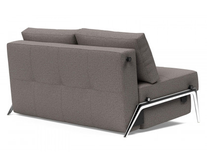 Innovation Living Cubed Full Size Sofa Bed with Alu Legs - 521 Mixed Dance Gray