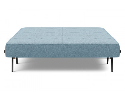 Innovation Living Cubed Full Size Sofa Bed with Dark Wood Legs - 525 Mixed Dance Light Blue