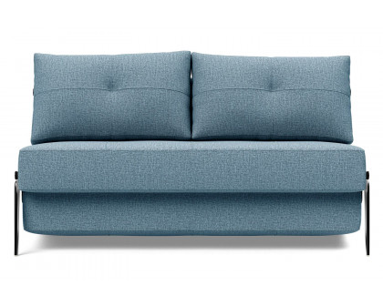 Innovation Living Cubed Full Size Sofa Bed with Alu Legs - 525 Mixed Dance Light Blue