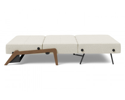 Innovation Living Cubed Full Size Sofa Bed with Dark Wood Legs - 527 Mixed Dance Natural