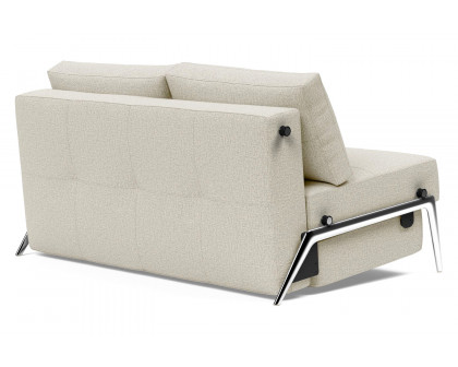 Innovation Living Cubed Full Size Sofa Bed with Alu Legs - 527 Mixed Dance Natural