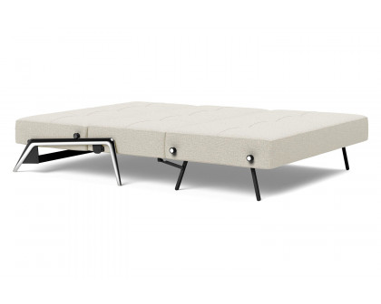 Innovation Living Cubed Full Size Sofa Bed with Alu Legs - 527 Mixed Dance Natural