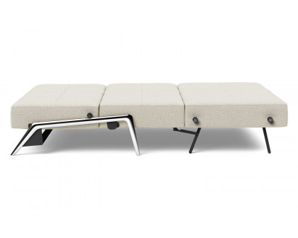 Innovation Living Cubed Full Size Sofa Bed with Alu Legs - 527 Mixed Dance Natural