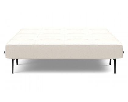 Innovation Living Cubed Full Size Sofa Bed with Alu Legs - 531 Bouclé Off White