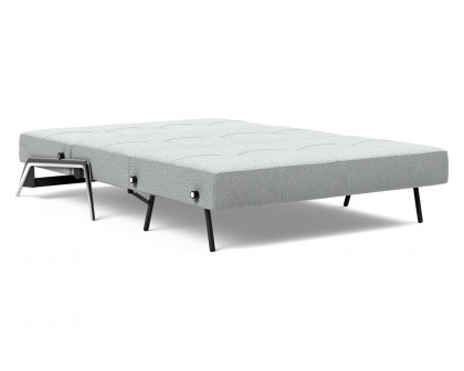 Innovation Living Cubed Full Size Sofa Bed with Alu Legs - 538 Melange Light Gray