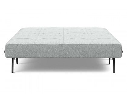 Innovation Living Cubed Full Size Sofa Bed with Alu Legs - 538 Melange Light Gray