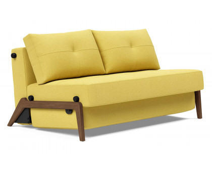 Innovation Living - Cubed Full Size Sofa Bed with Dark Wood Legs