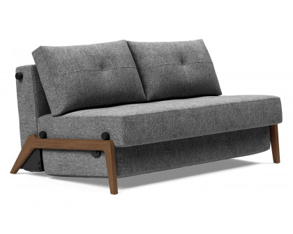 Innovation Living - Cubed Full Size Sofa Bed with Dark Wood Legs