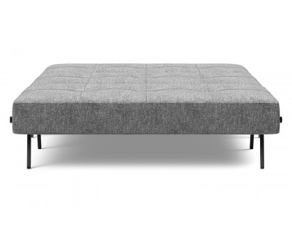 Innovation Living Cubed Full Size Sofa Bed with Alu Legs - 563 Twist Charcoal