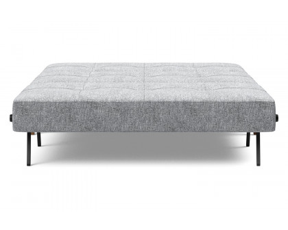 Innovation Living Cubed Full Size Sofa Bed with Dark Wood Legs - 565 Twist Granite