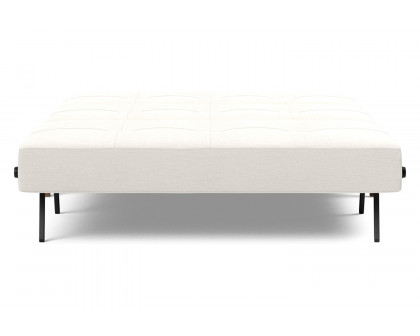 Innovation Living Cubed Full Size Sofa Bed with Dark Wood Legs - 574 Vivus Dusty Off White