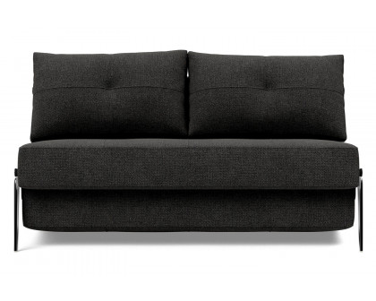 Innovation Living Cubed Full Size Sofa Bed with Alu Legs - 577 Kenya Dark Gray