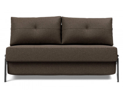 Innovation Living Cubed Full Size Sofa Bed with Chrome legs - 578 Kenya Taupe