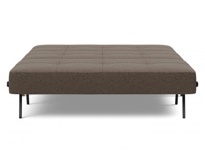 Innovation Living Cubed Full Size Sofa Bed with Dark Wood Legs - 578 Kenya Taupe