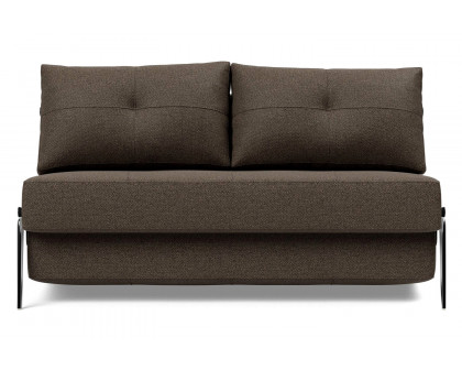 Innovation Living Cubed Full Size Sofa Bed with Alu Legs - 578 Kenya Taupe