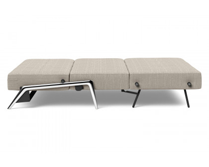 Innovation Living Cubed Full Size Sofa Bed with Alu Legs - 579 Kenya Gravel